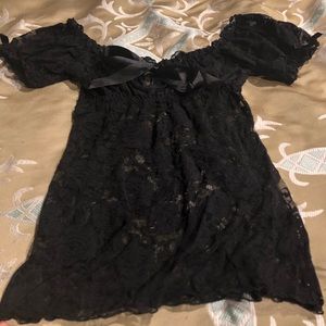 Lace black lingerie